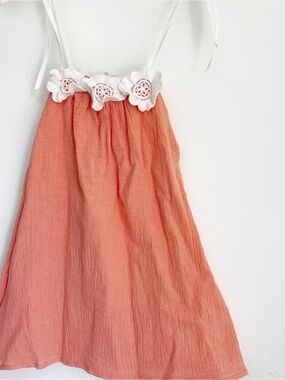 For Love and Lemons Lil Lemons Gauze Peach Dress